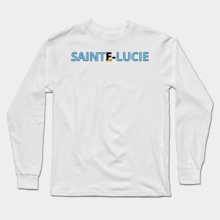 Drapeau Sainte-Lucie Long Sleeve T-Shirt